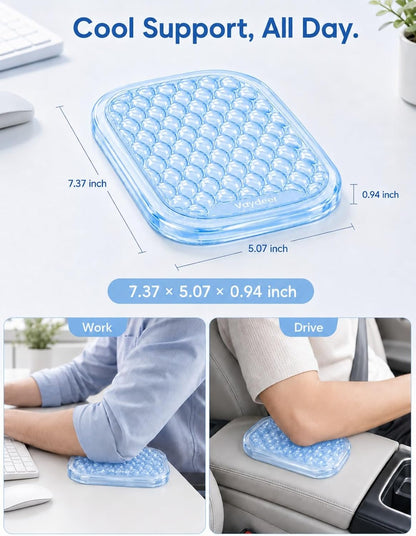 【Upgraded Larger and Thicker】 Elbow Rest Pad 1pc, Desk Wrist Rest Memory Foam Armrest, Ergonomic Mouse Cushion Support, Wrist Pain Relief for Computer Laptop Working Typing Gaming Office Gadget