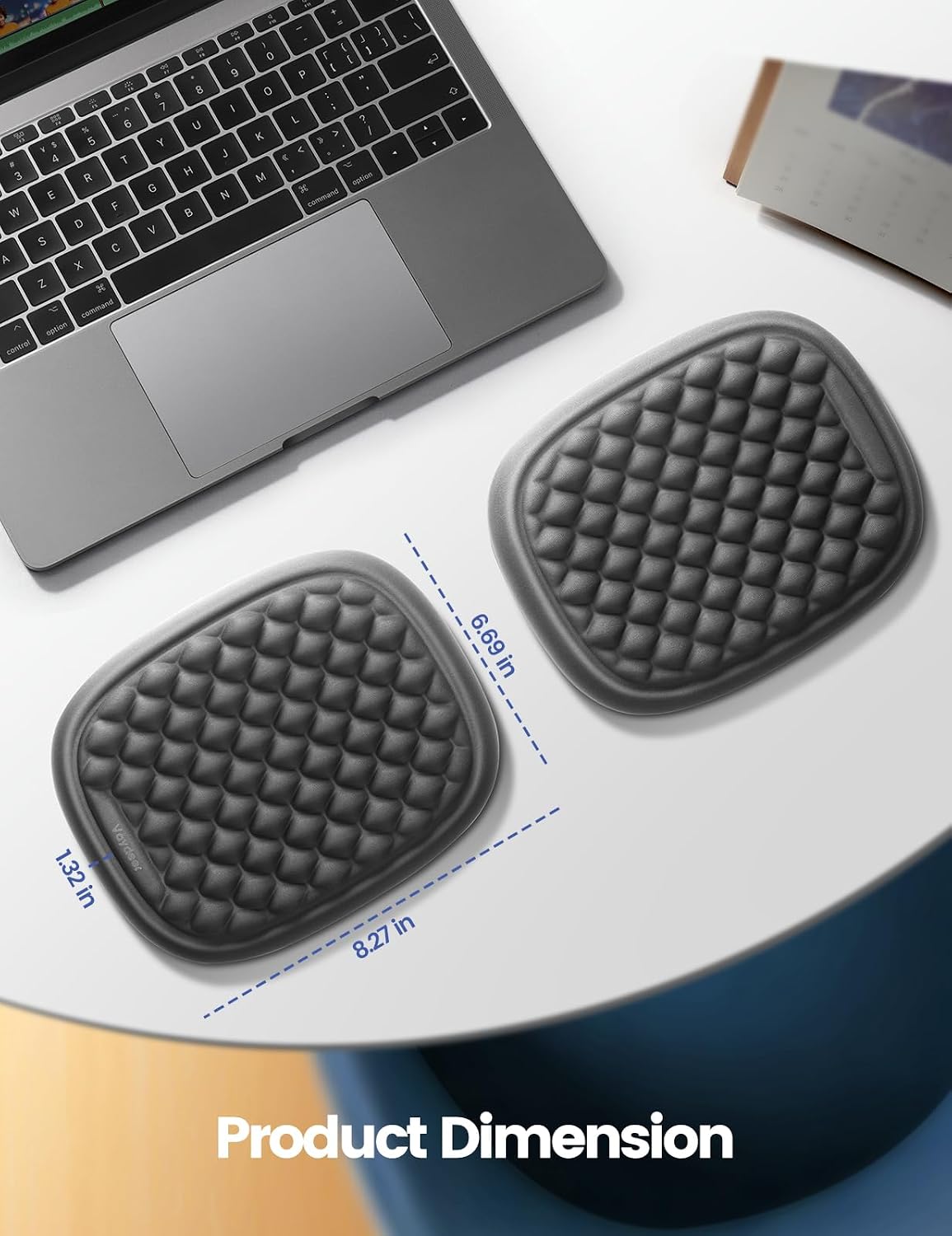 【Upgraded Larger and Thicker】 Elbow Rest Pad 1pc, Desk Wrist Rest Memory Foam Armrest, Ergonomic Mouse Cushion Support, Wrist Pain Relief for Computer Laptop Working Typing Gaming Office Gadget