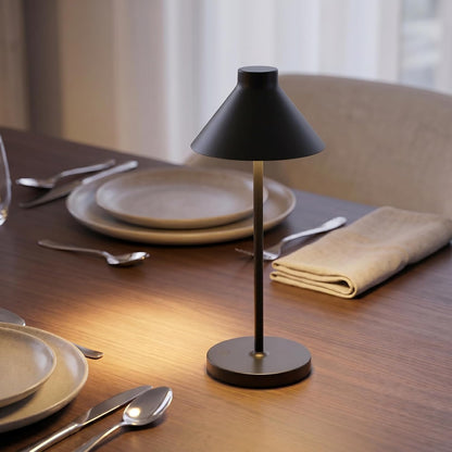 Rechargeable Mini Cordless Desk Lamp, IP44 Waterproof (Gold)