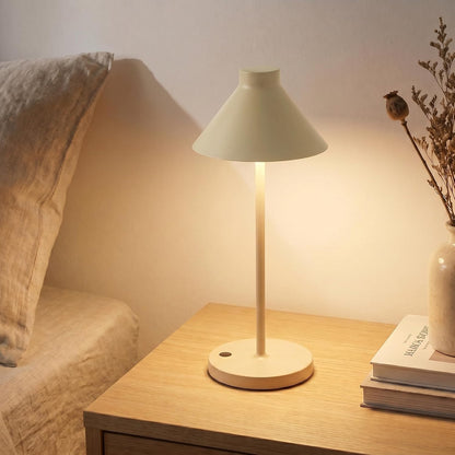 Rechargeable Mini Cordless Desk Lamp, IP44 Waterproof (Gold)